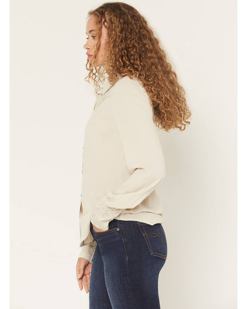 Women's Bluespruce Embroidered Long Sleeve Snap Western Shirt
