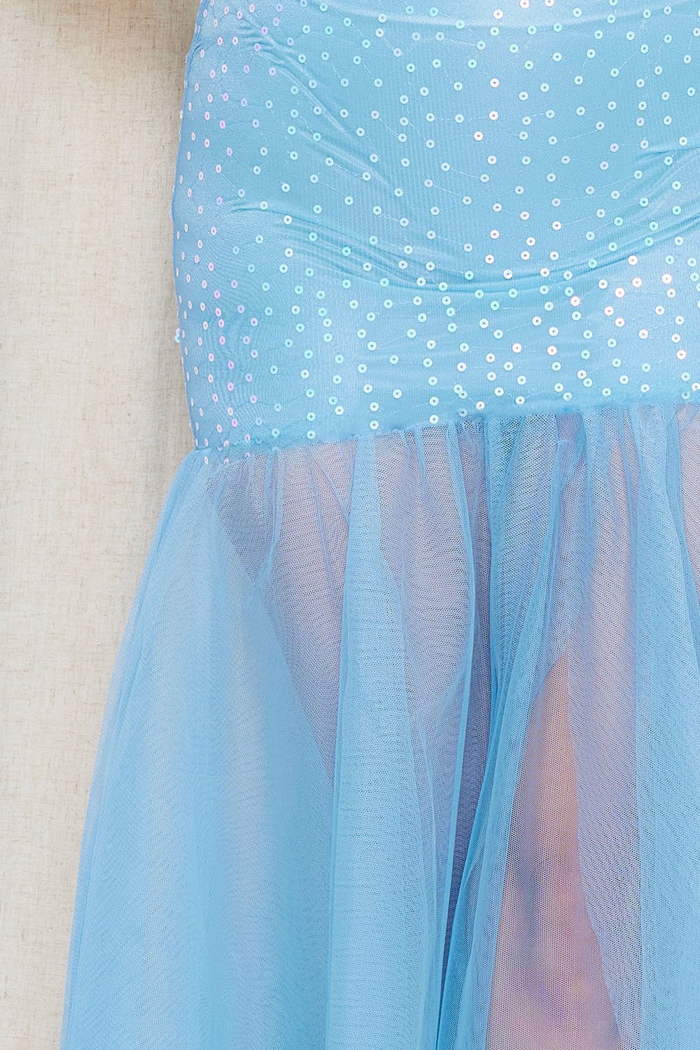 Symphony Dress - Sequin With Mesh Bottom Maxi Dress | Zezebe