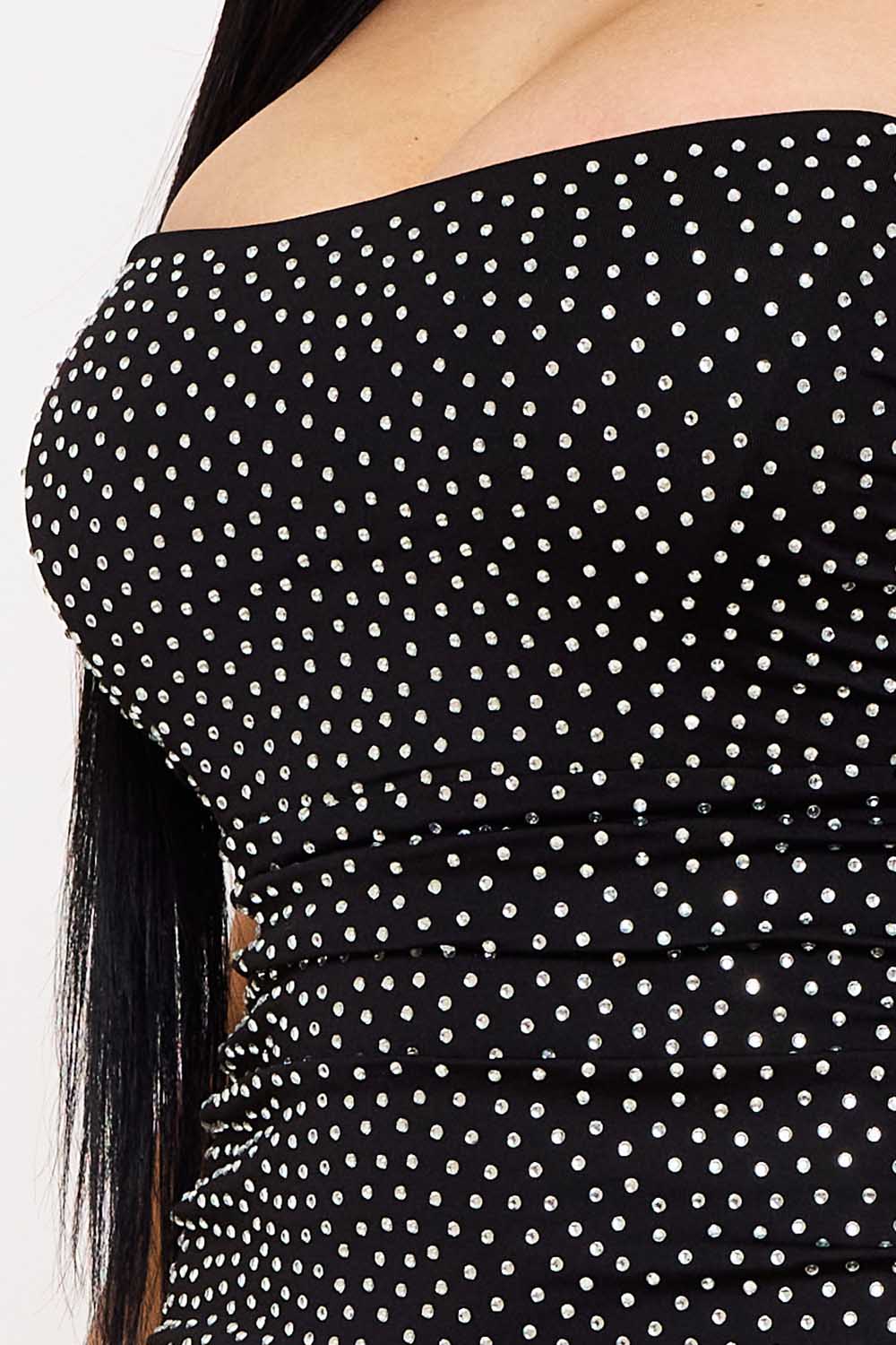 Symphony Dress - Rhinestone Strapless Mini Dress | Zezebe