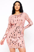 Symphony Dress - Mirror Glass Pieces Mini Dress | Zezebe