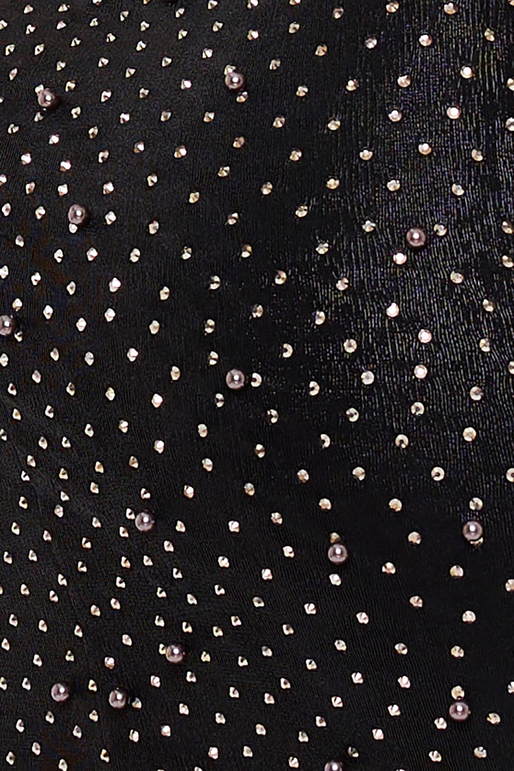 Symphony Dress - Rhinestone And Pearl Beaded Midi Dress | Zezebe