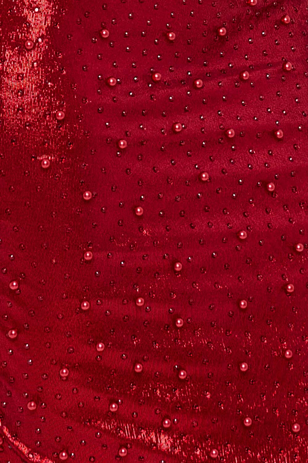 Symphony Dress - Rhinestone And Pearl Beaded Midi Dress | Zezebe