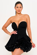 Symphony Dress - Layer Of Ruffles Detail Mini Dress | Zezebe