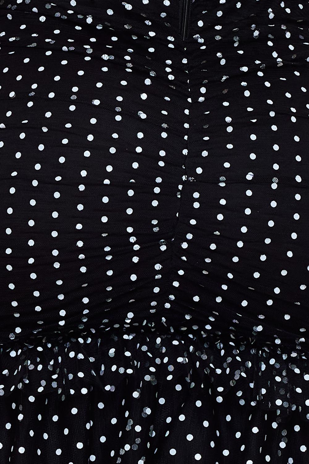 Symphony Dress - Polka Dot Mesh Mermaid Maxi Dress | Zezebe