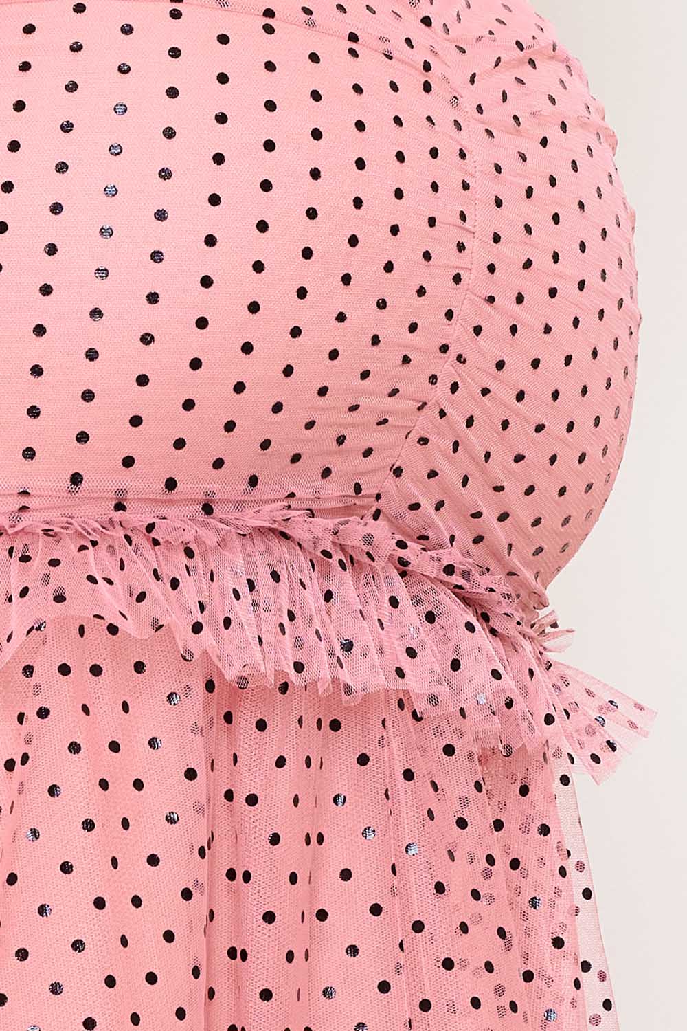 Symphony Dress - Polka Dot Mesh Mermaid Maxi Dress | Zezebe