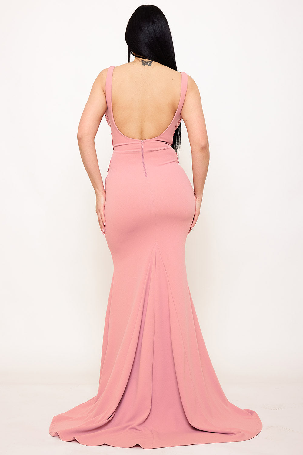 Symphony Dress - Lace Paneled Bust Maxi Dress | Zezebe