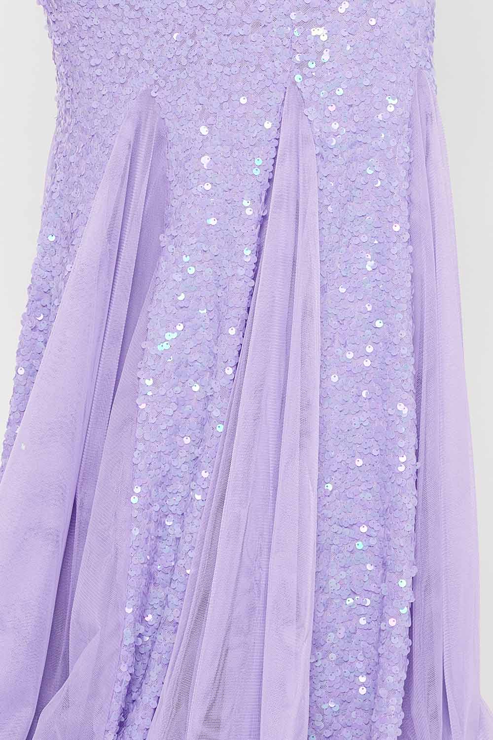 Symphony Dress - Sequin With Mesh Mermaid Shilouette Maxi Dress | Zezebe