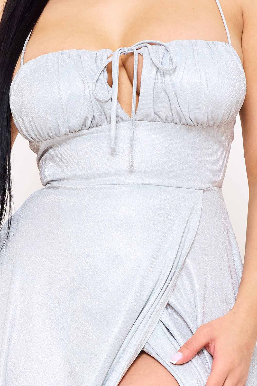 Symphony Dress - Spaghetti Strap Sherri Shine Maxi Dress | Zezebe