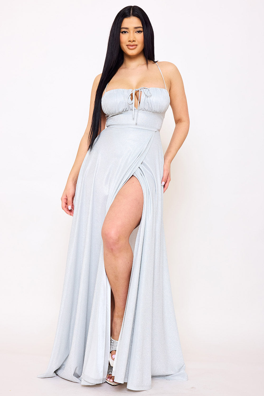 Symphony Dress - Spaghetti Strap Sherri Shine Maxi Dress | Zezebe