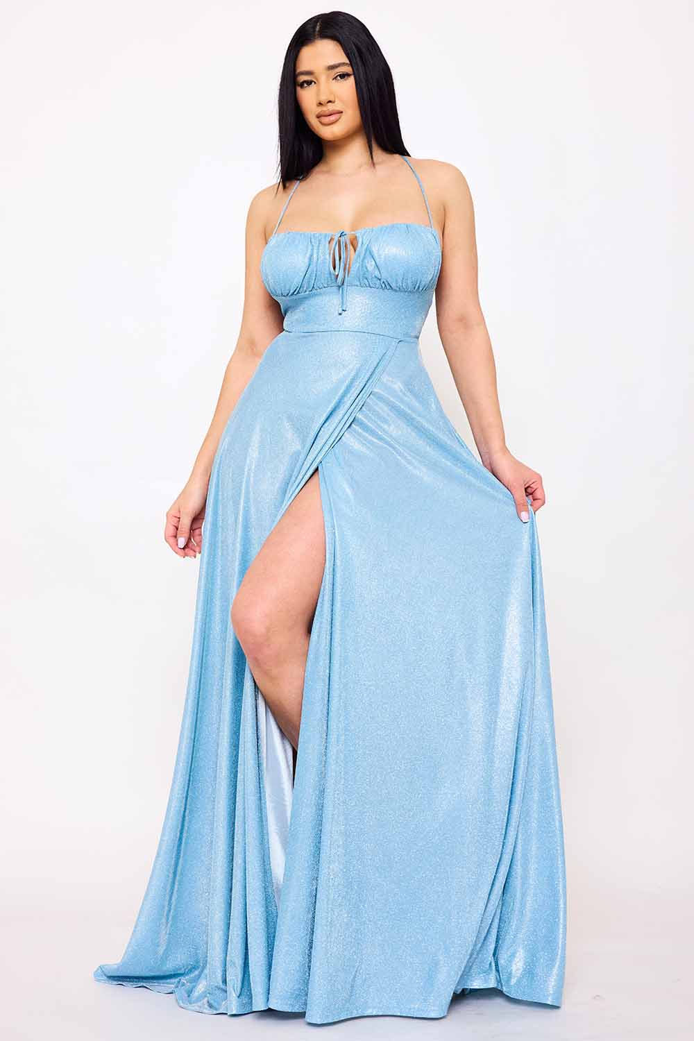Symphony Dress - Spaghetti Strap Sherri Shine Maxi Dress | Zezebe
