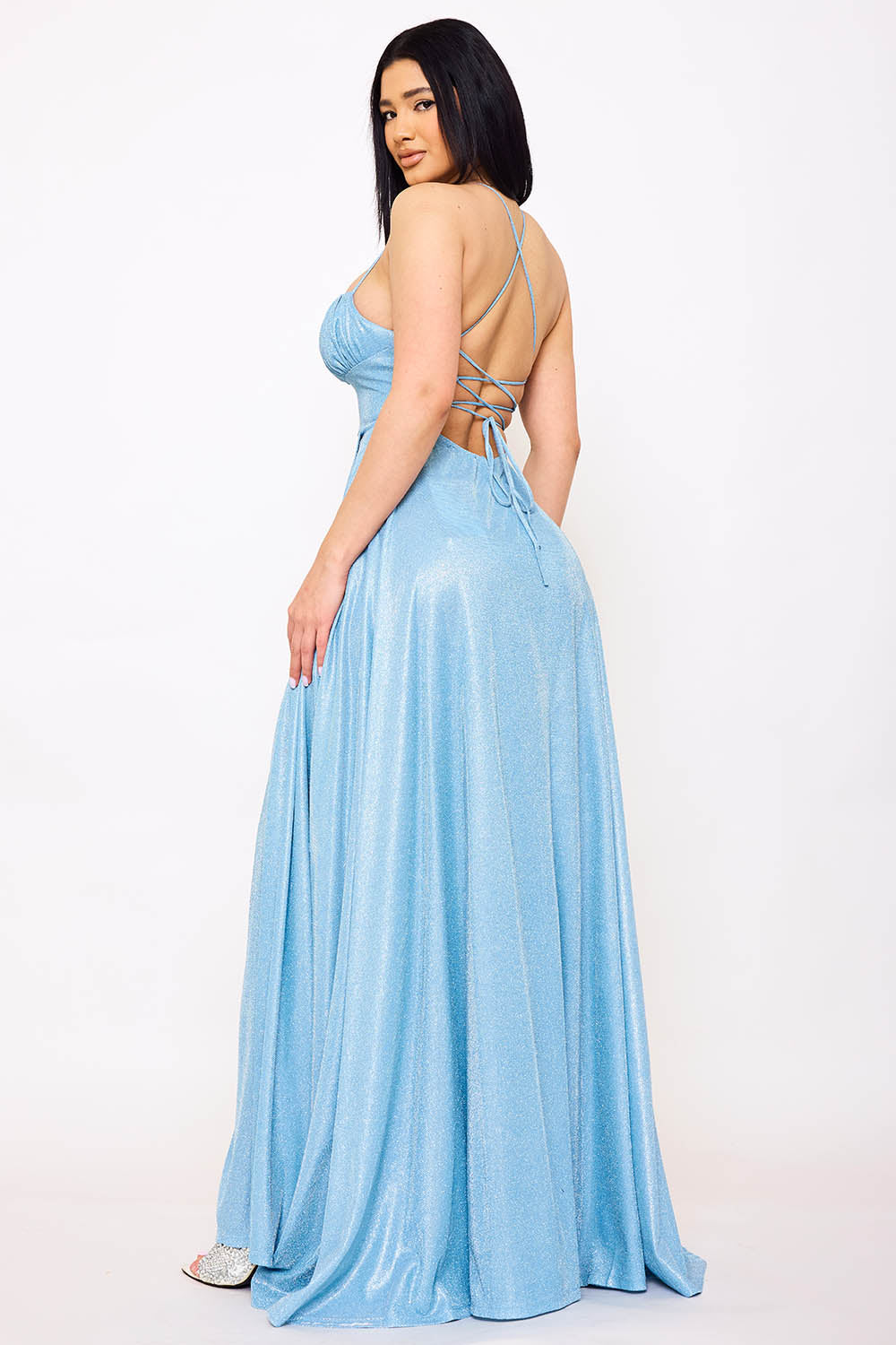 Symphony Dress - Spaghetti Strap Sherri Shine Maxi Dress | Zezebe