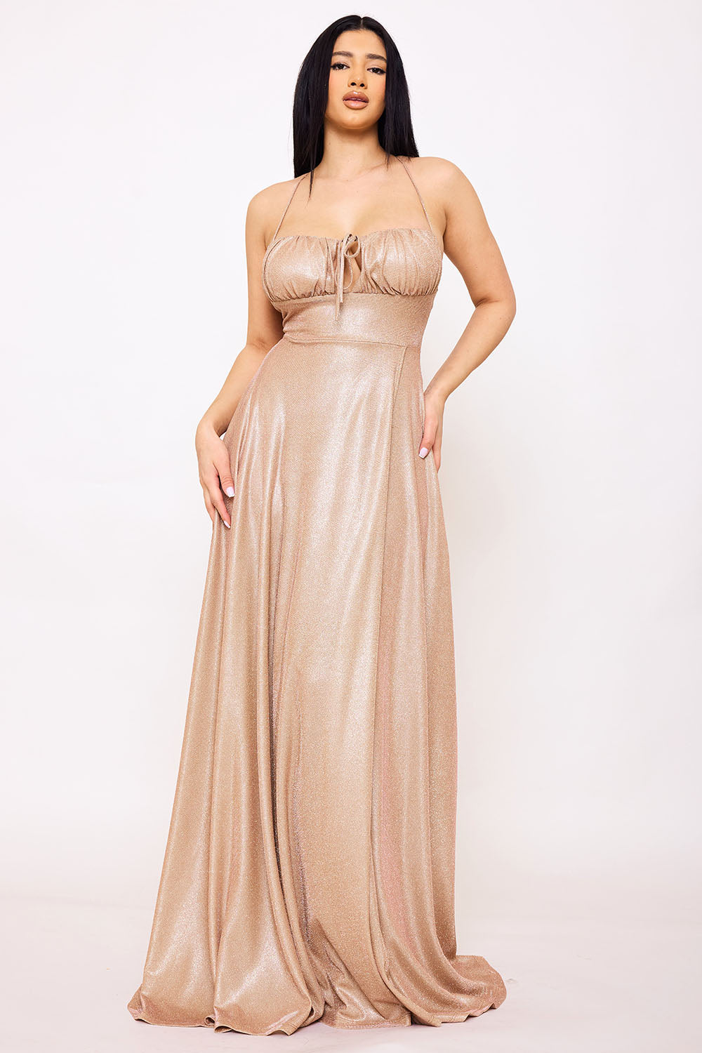 Symphony Dress - Spaghetti Strap Sherri Shine Maxi Dress | Zezebe