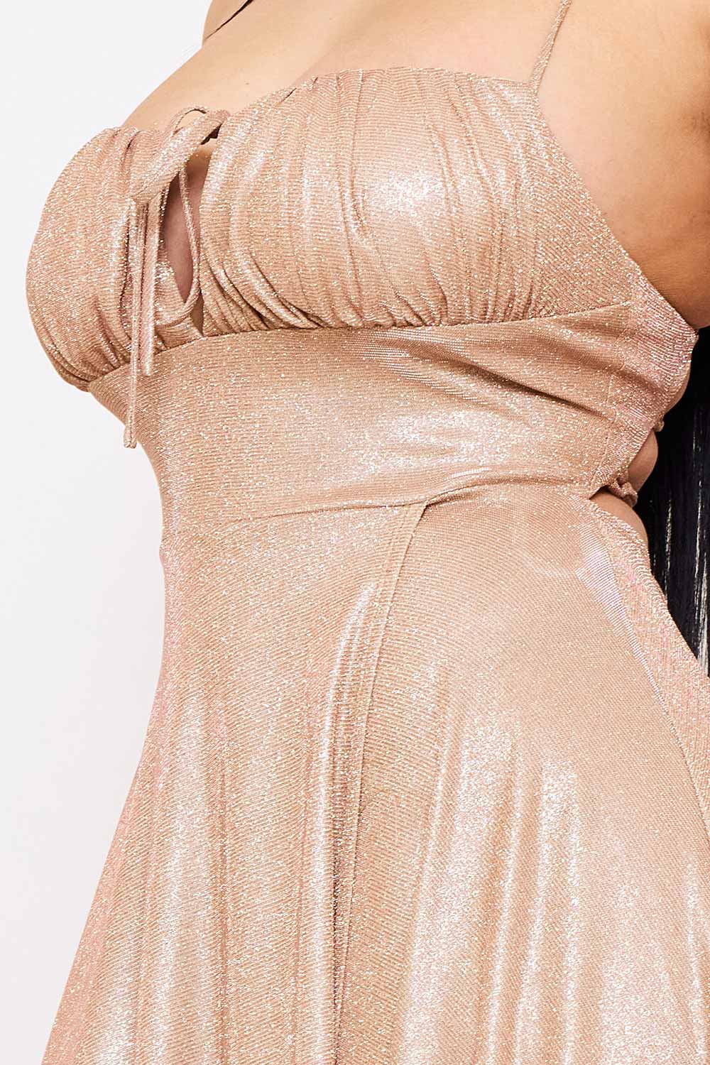 Symphony Dress - Spaghetti Strap Sherri Shine Maxi Dress | Zezebe