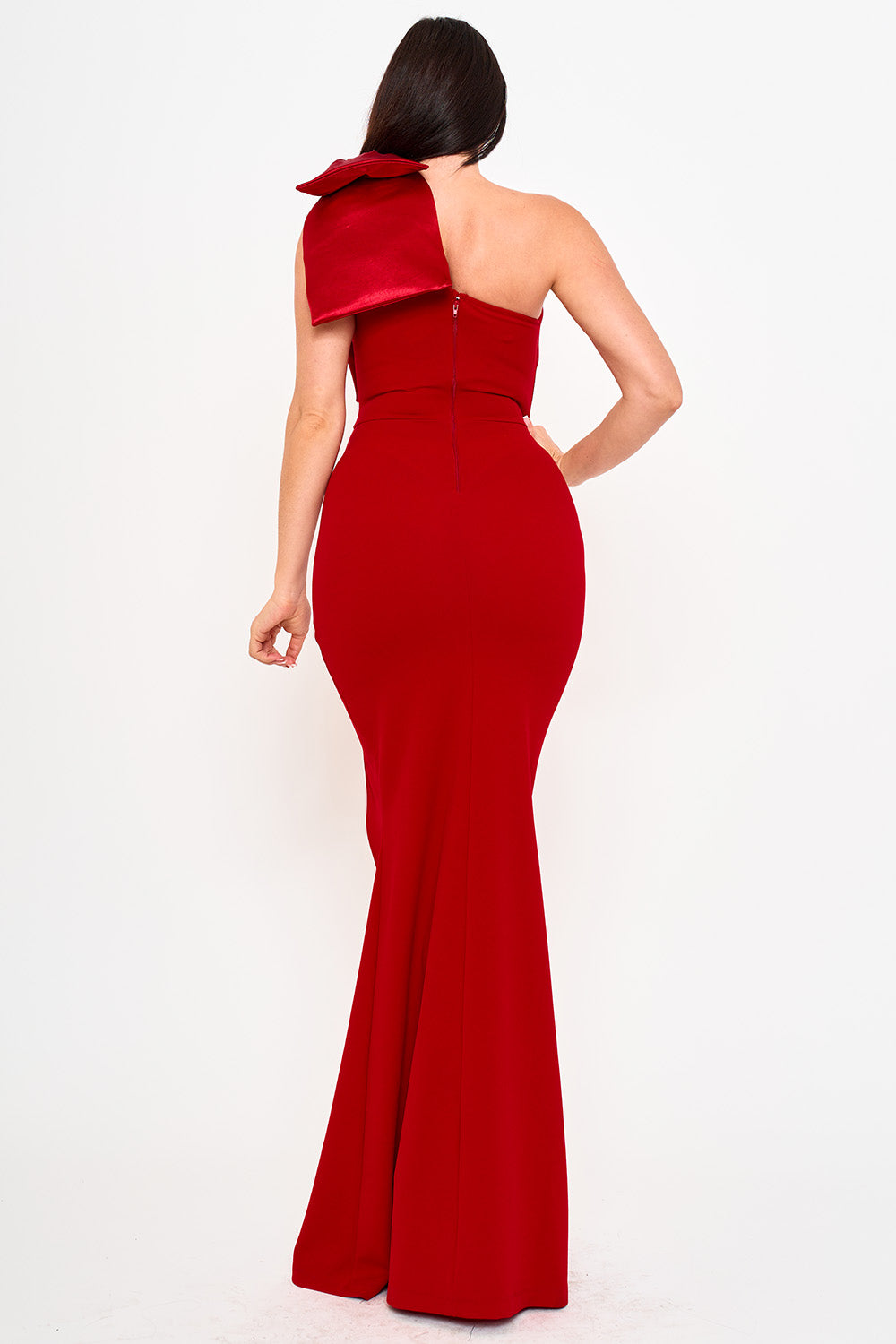 Symphony Dress - Techno Crepe And Satin Maxi Dress | Zezebe