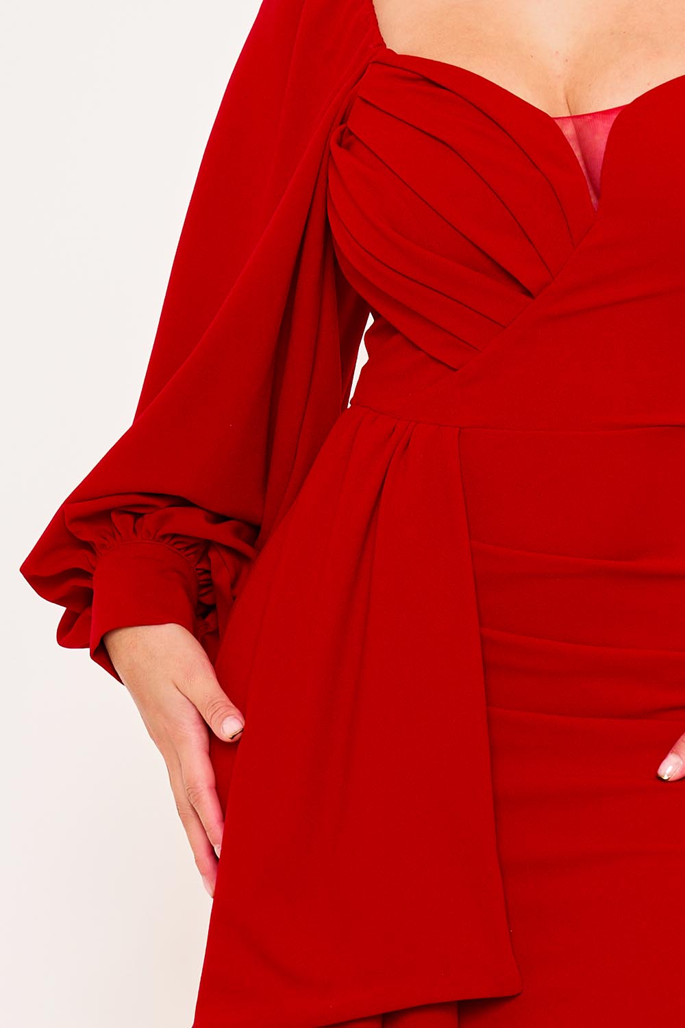 Symphony Dress - Different Sleeve Detail Maxi Dress | Zezebe