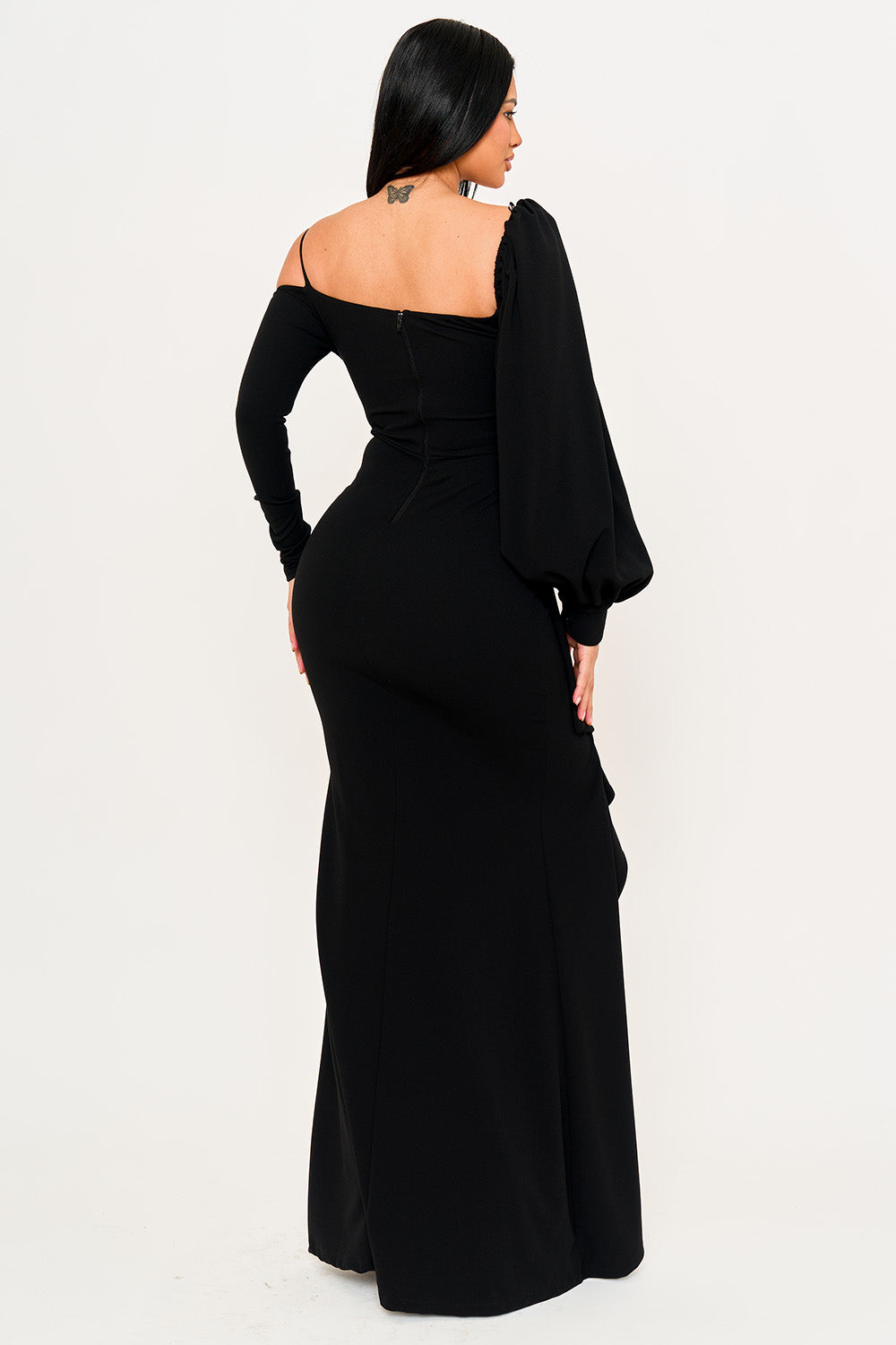 Symphony Dress - Different Sleeve Detail Maxi Dress | Zezebe