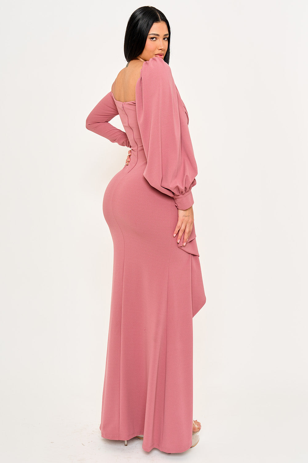 Symphony Dress - Different Sleeve Detail Maxi Dress | Zezebe